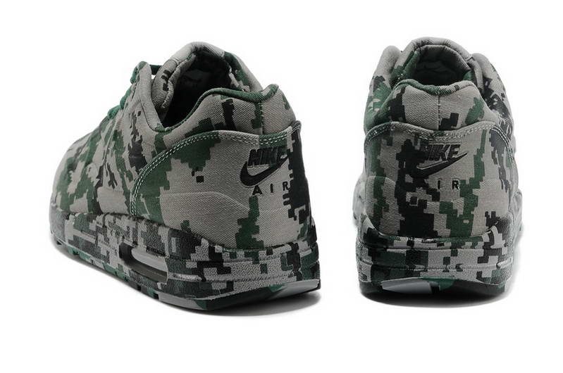 Air Max 87 Chaussures Hommes Jungle numerique camouflage vert armee Gris (3)